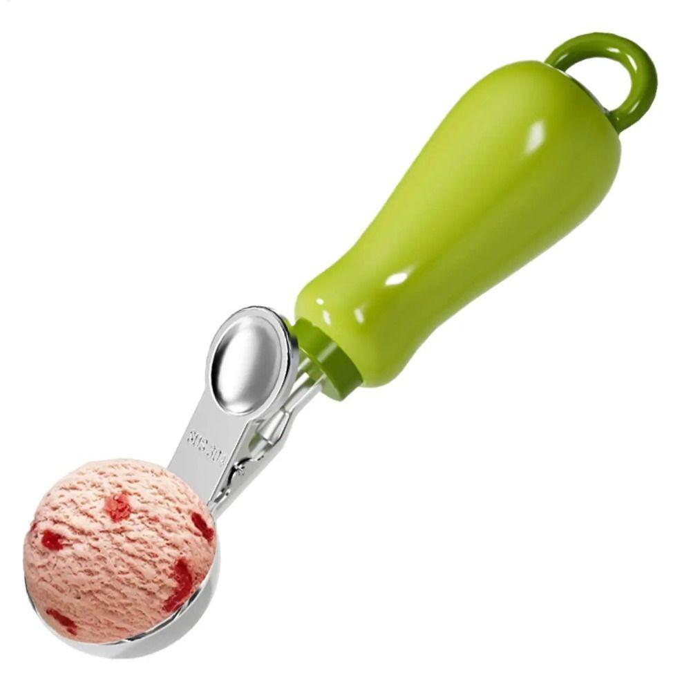 Hangable Ice Cream Scoop Stainless Steel Melon Fruit Ball Scooper Fruit Baller  Ice Cream Dispenser