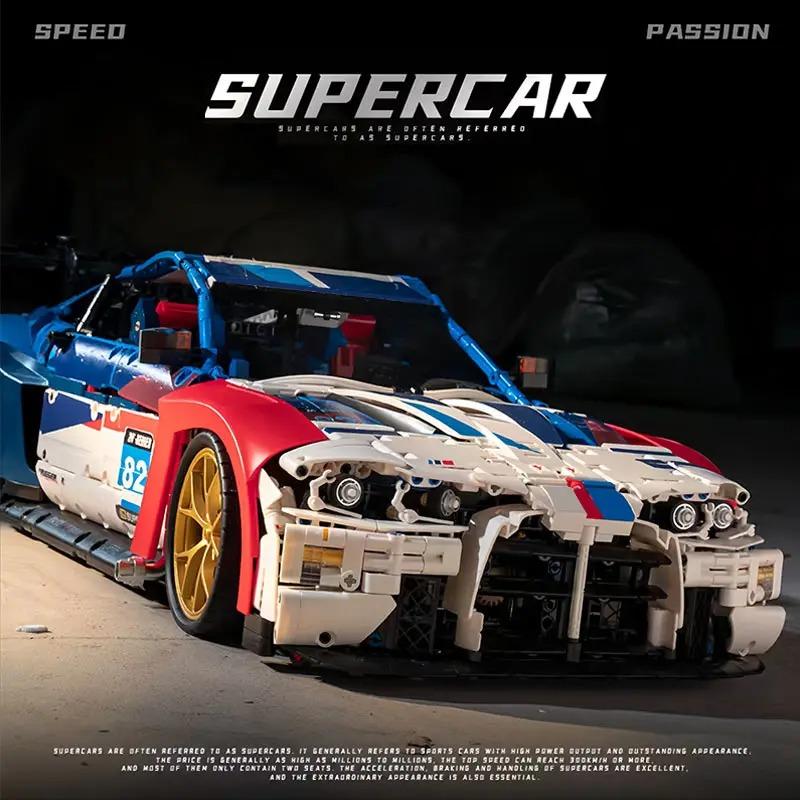 4556PCS City Technical M4 Poweful Sport Car Building Blocks  High-Tech Racing Sports Car M4 Model Toys Gift for Kids
