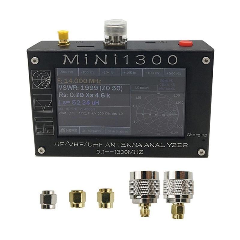 Antennas Analyzers 0.1Mhz-1300MHz Aluminum Shell Vector Networks Analyzers Multitester SMA Calibration Kit Touch Screens