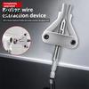 Damaged Bolt Extractor Broken Pipe Tool for 1/2" 3/4" 1" Pipe Screw Thread Valve Disassembly Remover with Universal Hexagonal Handle Effortless