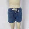 Elastic Waist Drawstring Women's Denim Shorts - Trendy European and American Style