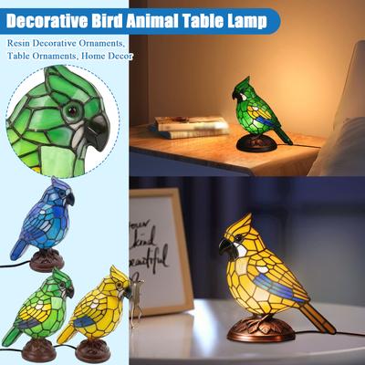 Decorative Bird Animal Table Lamp Resin Decorative Ornaments
