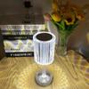 Crystal Rose Rechargeable Portable Touch Bedside Lamp Table Lamp For Living Room Bedroom