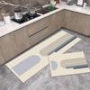 Stylish Non-Slip Kitchen Floor Mats: Dirt-Resistant, Water-Absorbing, Oil-Absorbing, Long Combination Set