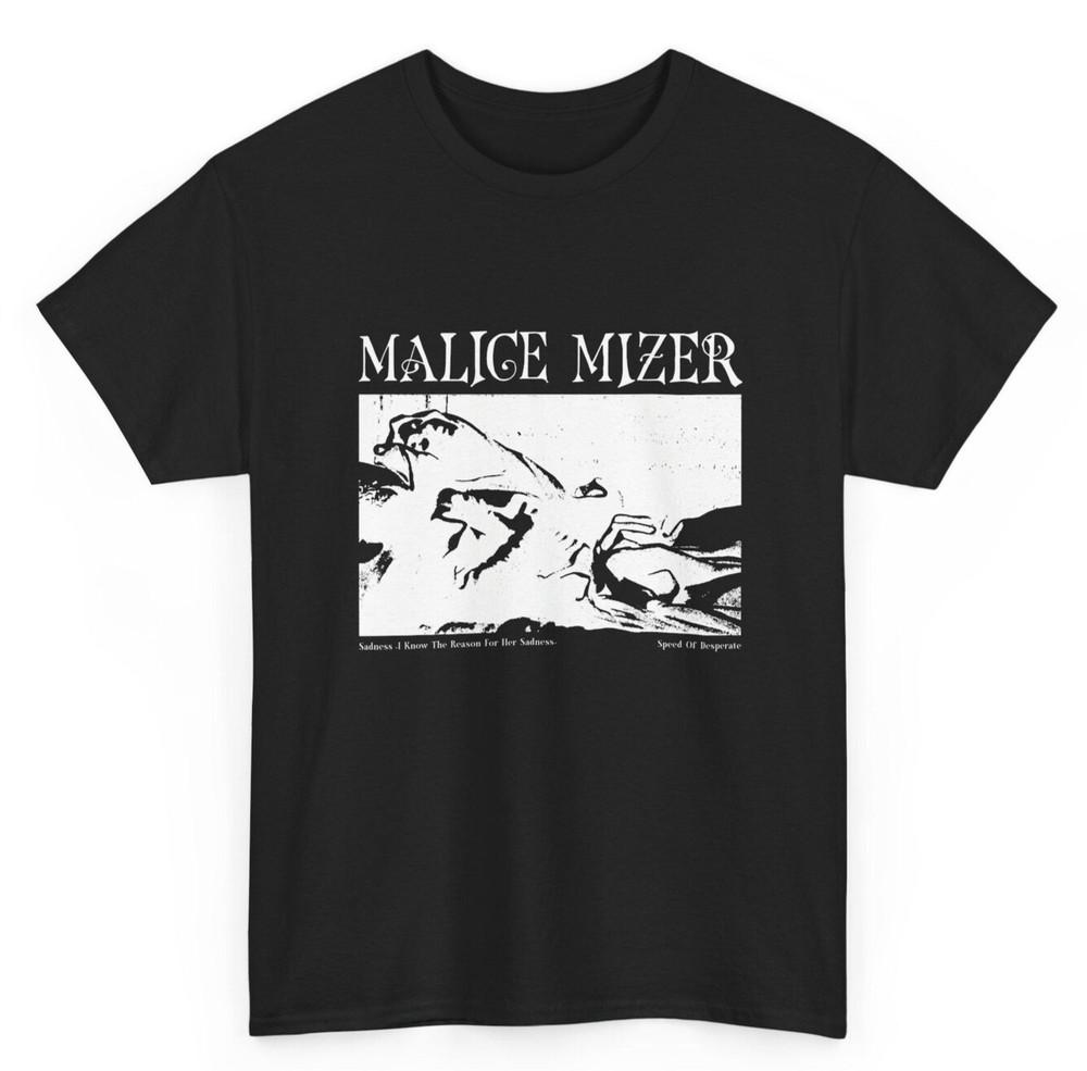 Футболка Malice Mizer Sadness Demotape | Visual Kei Mana Kozi J-Rock Унисекс Футболка XL