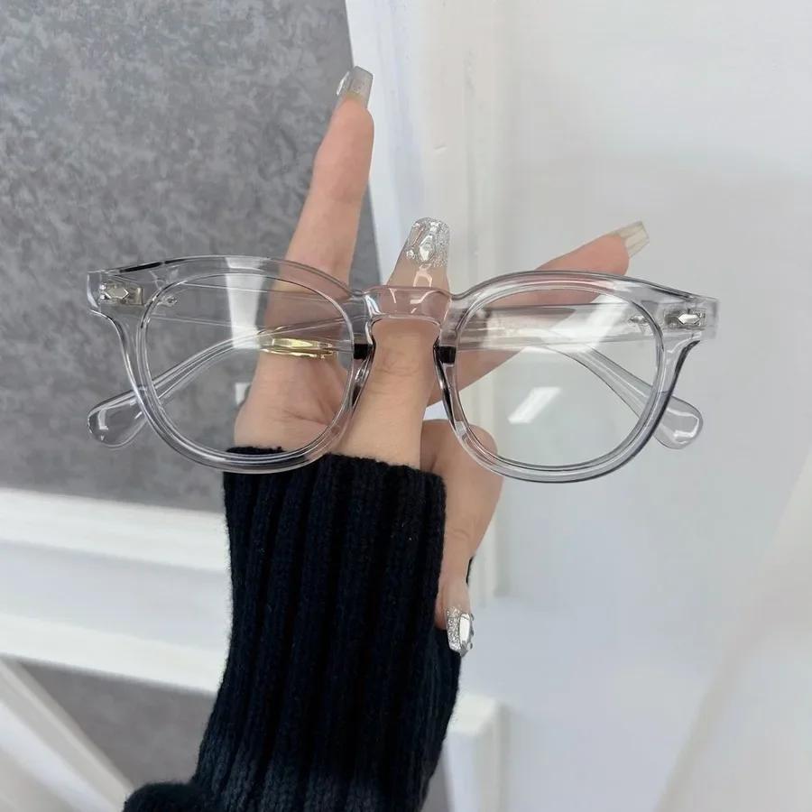 Fashion Vintage Round Clear Lens Classic Eyeglasses Frame Male Elegant Glasses Men Women Transparent Lens