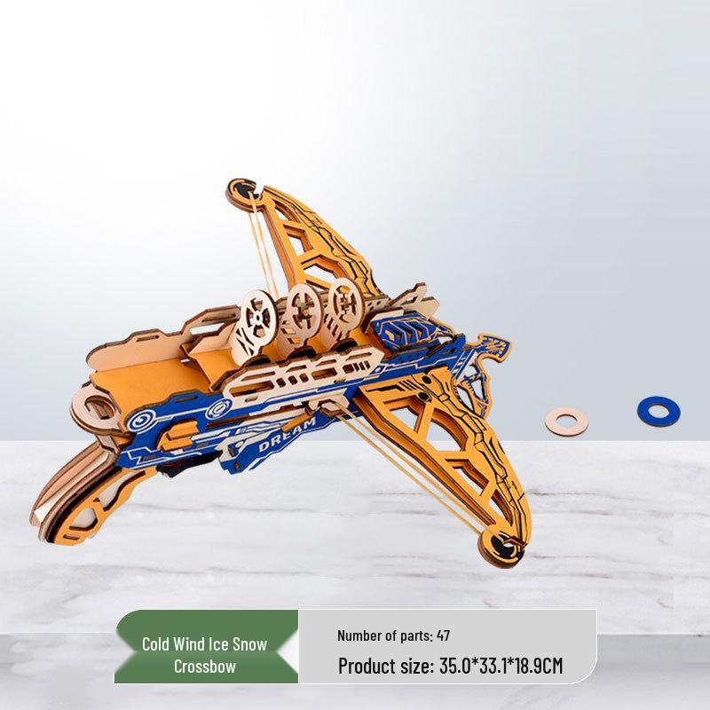 Wooden 3D Military Puzzle Model - Educational DIY Toy for Boys