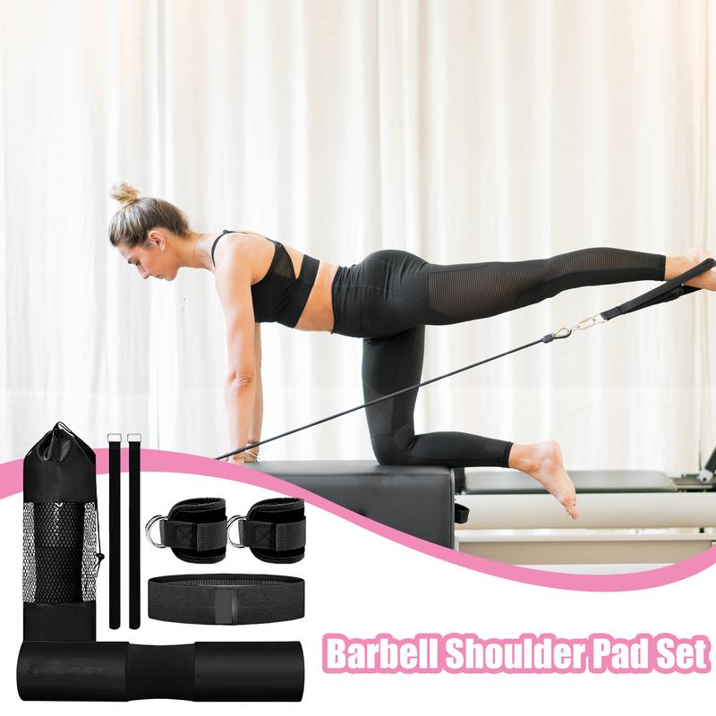 Накладка на гриф для ягодичного мостика, наплечник для штанги, эспандеры, фитнес-ремешки на лодыжки, оборудование для силовых тренировок для приседаний, сгибаний China Mainland