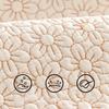 Pure Cotton Lace 3D Embroidered Sofa Cushion Pastoral Non-Slip Sofa Cover for All Seasons Skin-Friendly Soft Furniture Protector