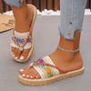 [Fashionable | Elegant] Fashionable Elegant Women's Chinese Ethnic Flat Sandals | Women Shoes