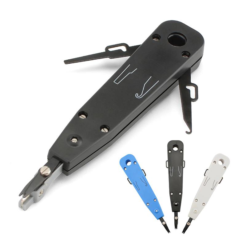 1Pc Punch Down Tool 110 Wire Cutter Knife Telecom Pliers For Rj45 Keystone Jack Network Cable Telephone Module Patch Panel