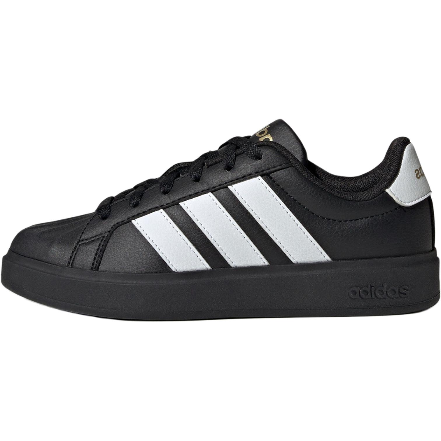 

Adidas Street Talk Comfortable Versatile Low-Top Kids Skate Shoes Kids Skate Shoes Black White JS5053 35½