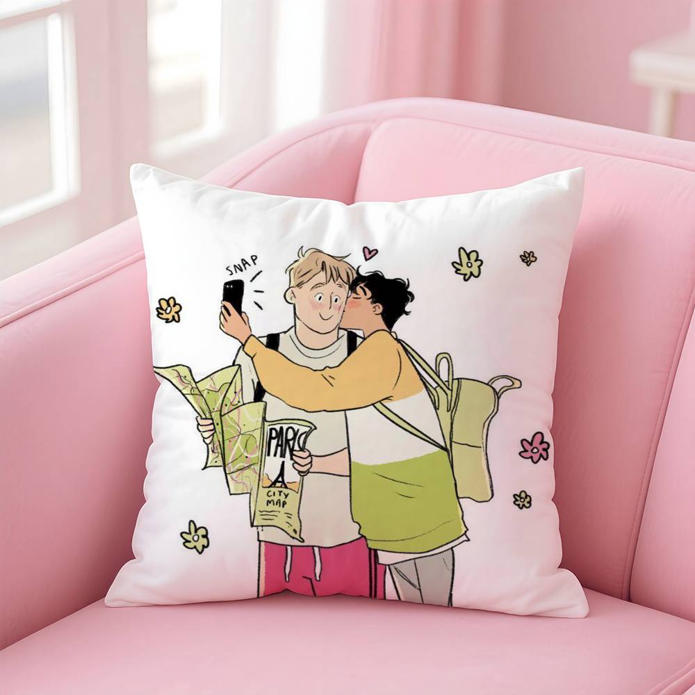 H-H-Heartstopper Pillow Case Safe Custom Photo Pillow, Anti-Fade Brushed Fleece Cushion, Maternal & Infant Safe.