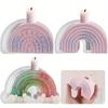 Acuan Silikon Pemegang Lilin, Acuan Pelangi Gerbang Resin Titis, Acuan Gipsum DIY, 1pc LS