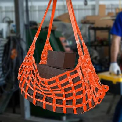 Cargo Lifting Net Flat Polyester Hoisting Versatile Loading and Unloading Heavy Objects Safe