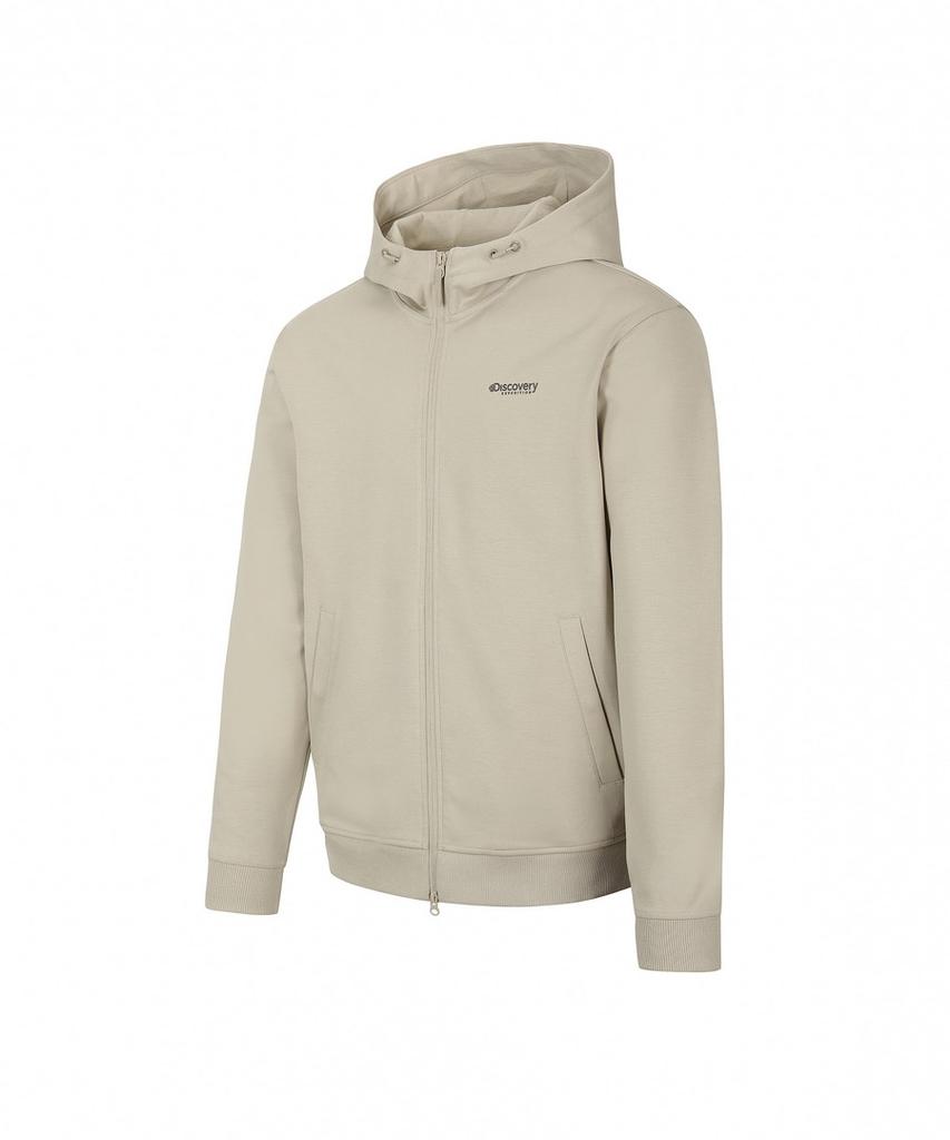 Discovery Expedition Men'S Tech Knit Training Hooded Jacket (Beige2)