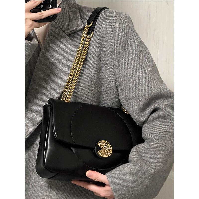 New Trendy Niche Design Simple Chain Underarm Bag Versatile Large Capacity Portable Shoulder Crossbody