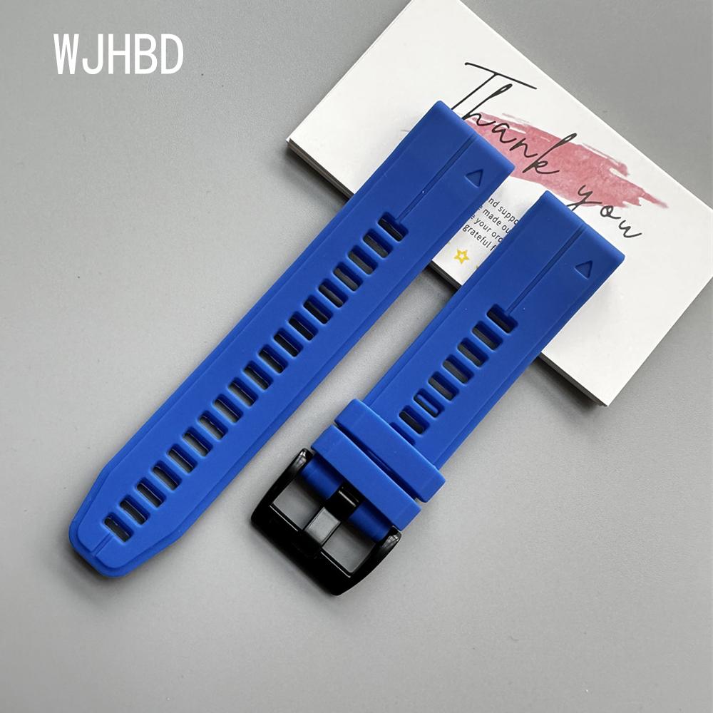 QuickFit 22mm 26mm Strap For Garmin Quatix 8 7 6 5 Sapphire Tactix 8 7 Pro Delta Bravo Silicone Band Fenix 7X 7 6X 6 5X Bracelet