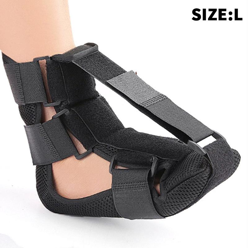 

Ночной бандаж при подошвенном фасциите, регулируемые носки для облегчения подошвенного фасциита для женщин и мужчин, ботинок при подошвенном фасциите L чёрный