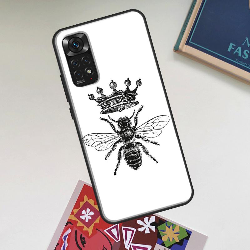 Bee Art Case For Xiaomi Redmi Note 12 Pro Plus 8 9 10 11 Pro 8T 9S 10S 11S 12S 9C 10A 10C 12C Cover