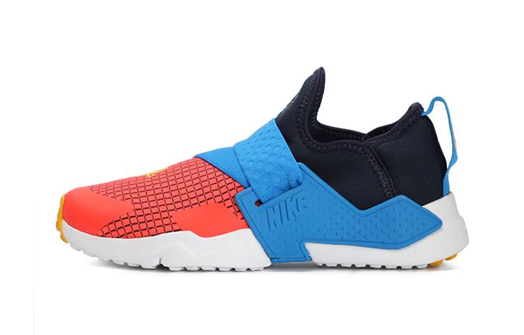 Nike Huarache Extreme Casual Slip Resistant Cushioning Low top Kids  Running Shoes Blue Orange BQ7569-400 29.5