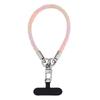 Custom Eco-Friendly Durable Mobile Phone Hand Wrist Lanyards Keychain Sports Polyester Woven Short Wrist Strap Lanyard Phone