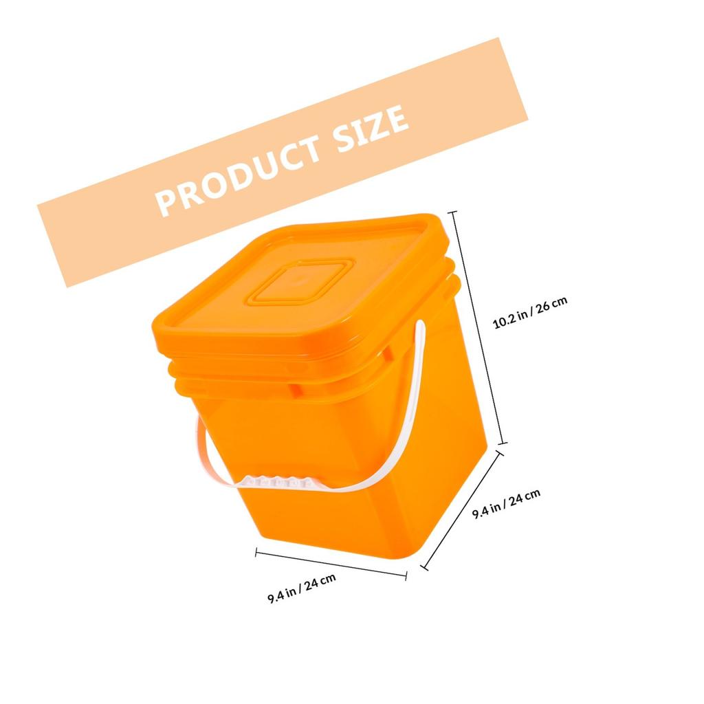 Sealed Lid Bucket Multi-Functional Plastic Storage Container For Laundry Powder Dried Food Organizer Household Bucket