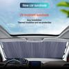 Car Sunshade, Front Windshield, Rear Windshield, Heat Insulation, Sun Protection, Retractable Louver Sunshade, Four Sizes