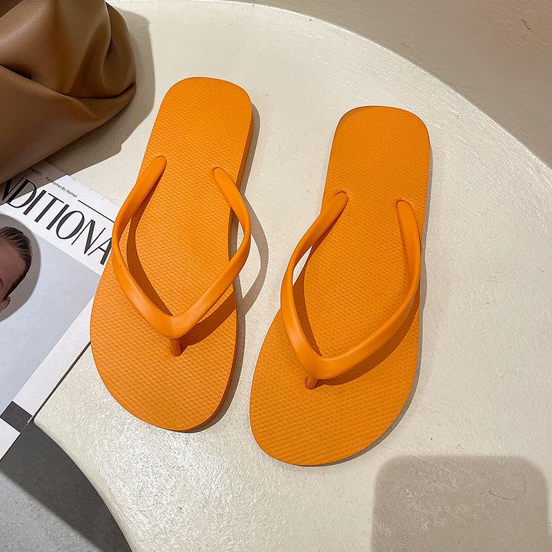 solid color flip flops