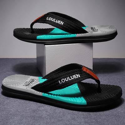 2024Brand Fashion Flip Flop Men High Quality Non-Slip Outdoor Beach Flip Flops Men Flat Casual Slippers Men Chinelo Masculino