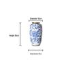 High-Grade Embossed Ceramic Vase for Living Room Decor - Chinese Style Dry Flower Ornament