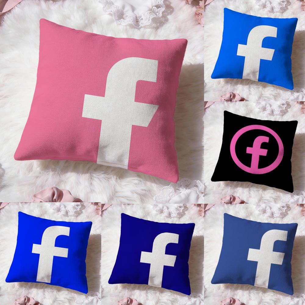 Classic Logo F-facebook Cushion Cover Premium Comfort Reversible Pillow Cove -Two In One Design for Any Room & Car Interior