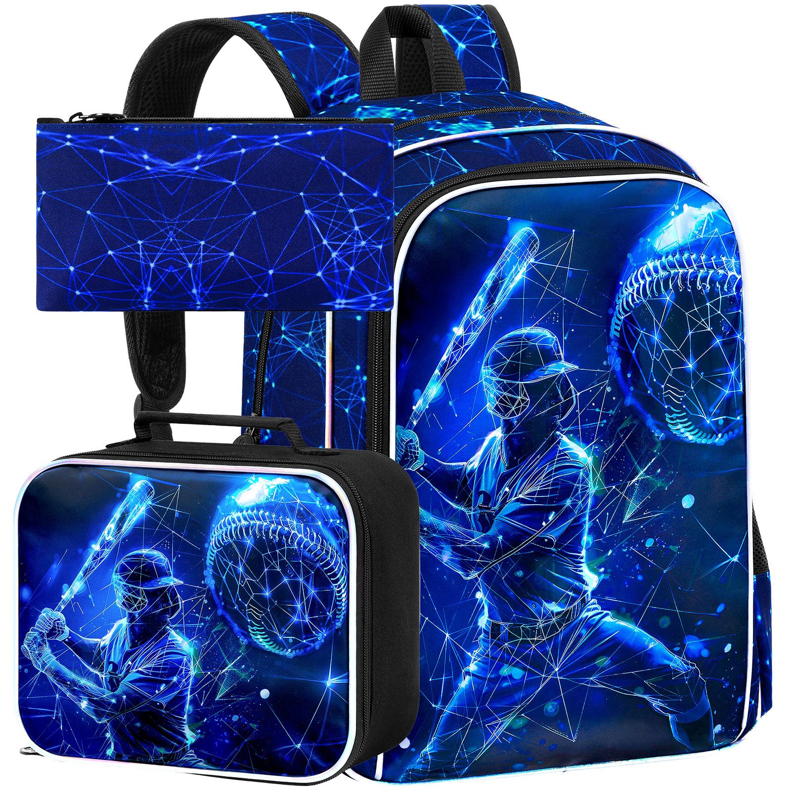3PCS Backpack for Boys, 16 Kids