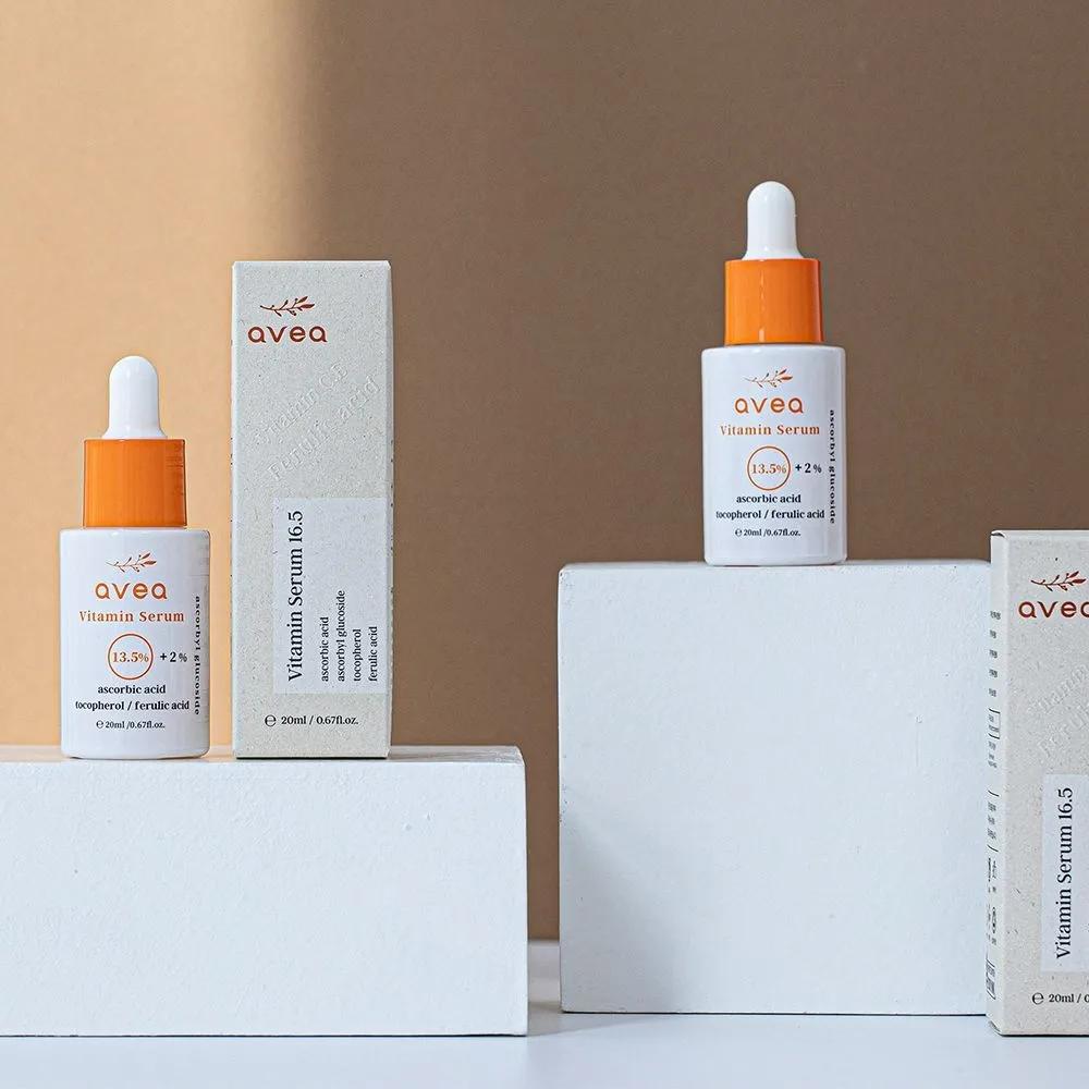 Avea Vitamin Serum 16,5% 1-Tages Melasma-Verbesserungs-Test Abgeschlossen / 100-Stunden Langanhaltendes Antioxidans / Pigment- und Fleckenpflege