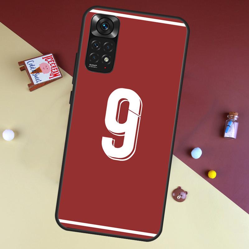 FootBall Number 10 7 Case For Xiaomi Redmi Note 8 9 12 10 11 Pro 8T 9S 10S 11S Cover For Redmi 9 10 9A 9C 10C Redmi Note 10 4G