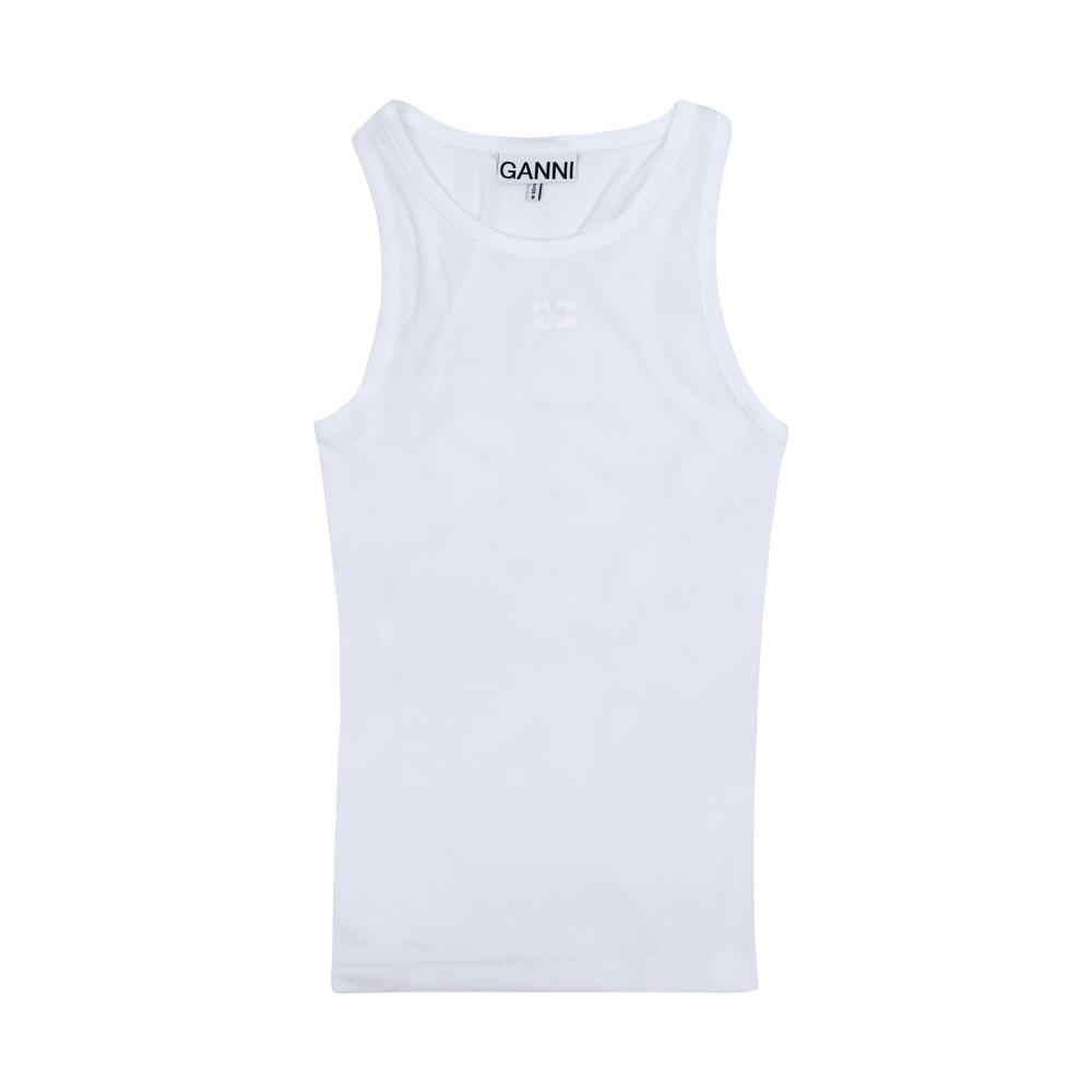

Ganni Butterfly Logo Rib Tank Top Women S SleeveleSS A1050172 151 A1050172 151 (XS)