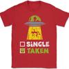Funny Alien Ufo Single Taken Checkbox Graphic Tshirt Unisex Unisex Sci Fi Soft Cotton Short Sleeve Daily Casual Street Tops