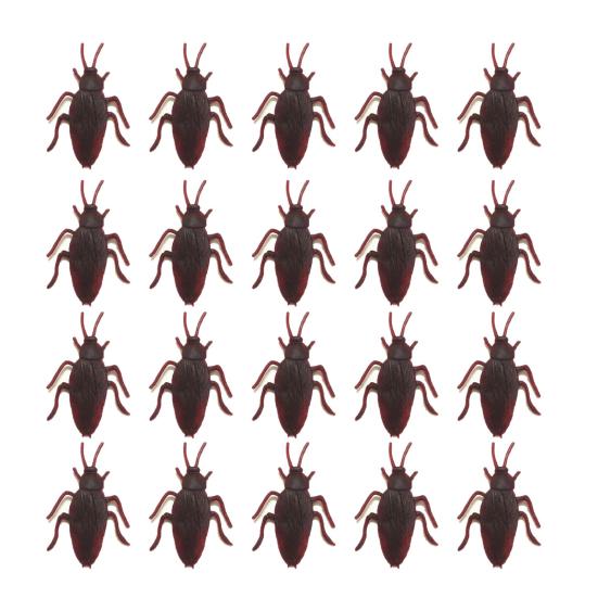 

20 шт./набор Искусственные тараканы Новинка Реалистичные Долговечные Любимый трюк Шутка Тараканы Игрушки для Хэллоуина 1