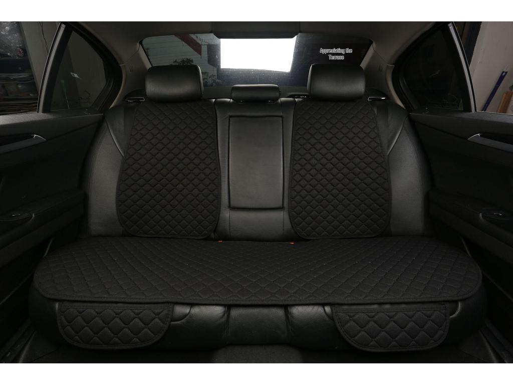Linen Car Seat Cushion & Backrest Set - Universal, Anti-Slip, Comfortable for All Seasons