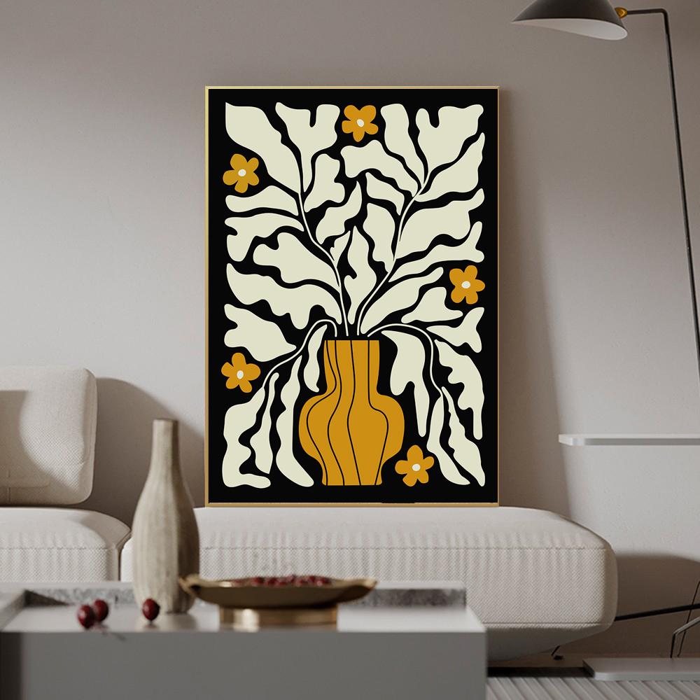 Abstract Flowers Wall Art Posters Gallery Prints Canvas Decorative Painting Wall Decoration Mural Pictures Living Room Decor