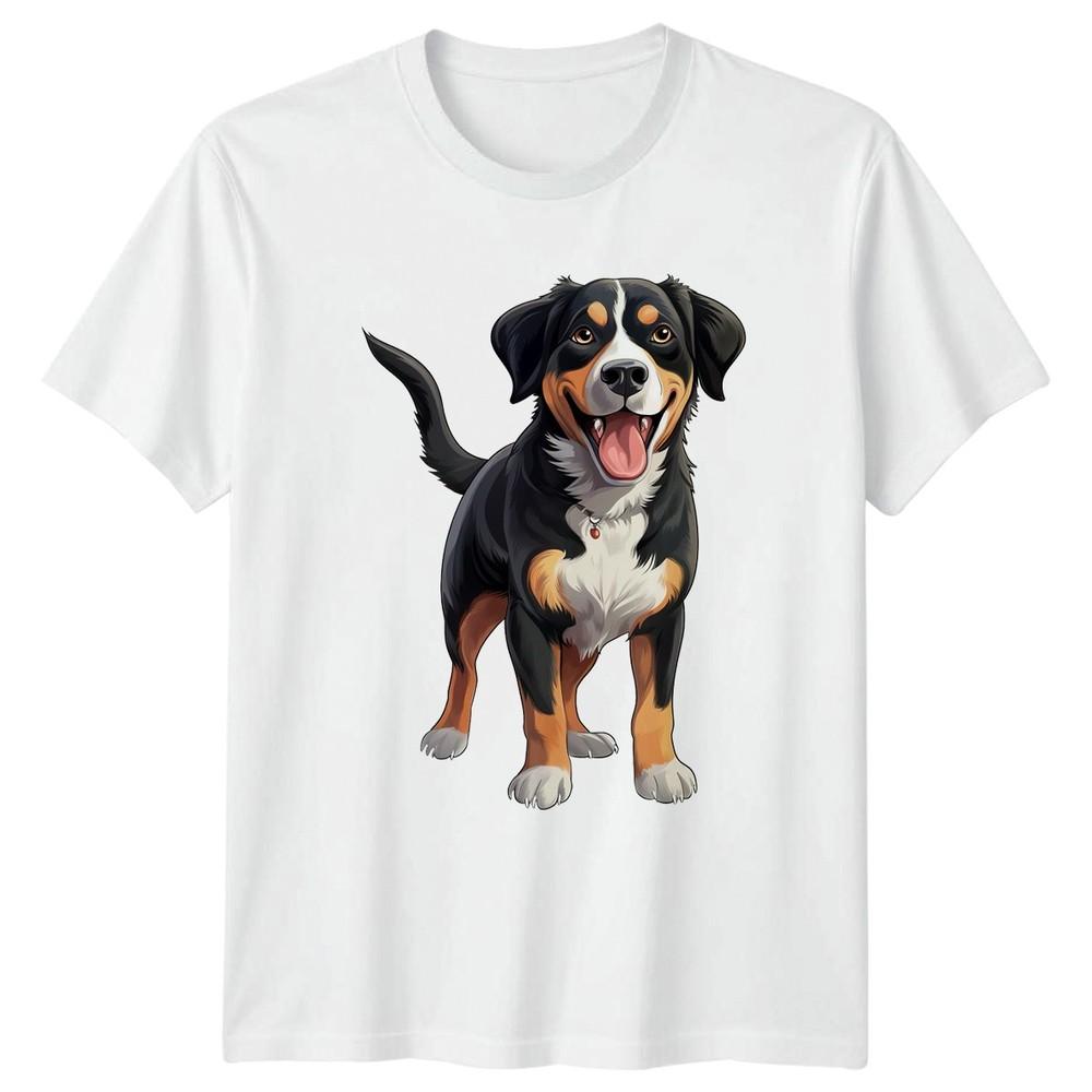 Greater Swiss Mountain Dog Happy Puppy Animals Dogs Unisexs TShirt Unisexs Tee S