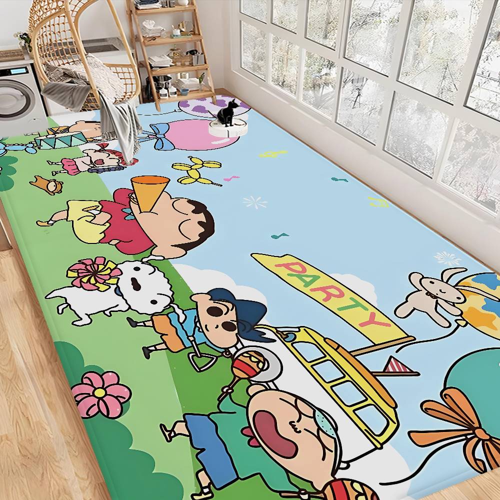 Crayon Shin-Chan Entrance Door Mat Nordic Style Bedroom Living Room Doormat Home Balcony Anti-Slip Modern Home Decor