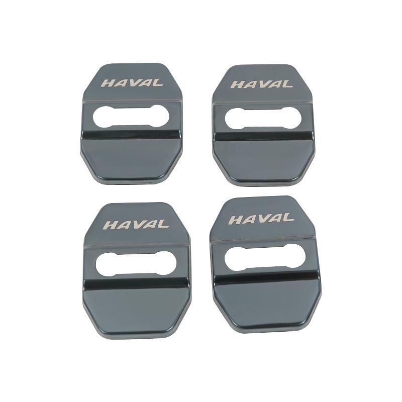 4Pcs Stainless Car Door Lock Cover Protect Buckle Case Latch Stop Anti Rust Trim Stickers For Haval H6 3th Gen  2022 2023
