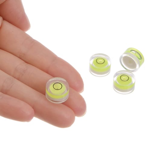 uxcell Round Bubble Level, 13x7mm, Mini Circular Bullseye Level for Leveling Cameras, Tripods, Telescopes, Workshop Turntables, and Picture Frames, Li