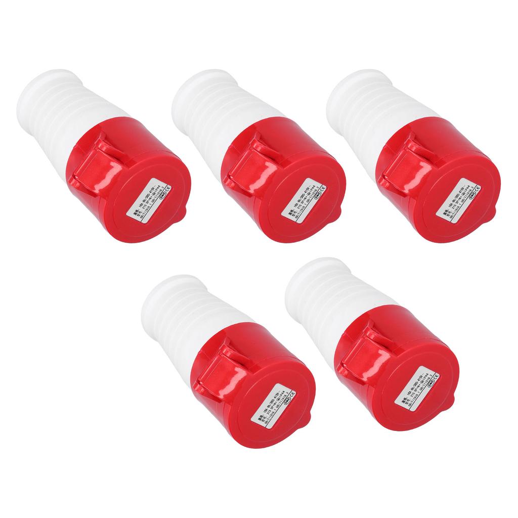 5 Pcs Power Industrial Connector Waterproof Industrial Quick Connector for Industry Agriculture 380V‑415V