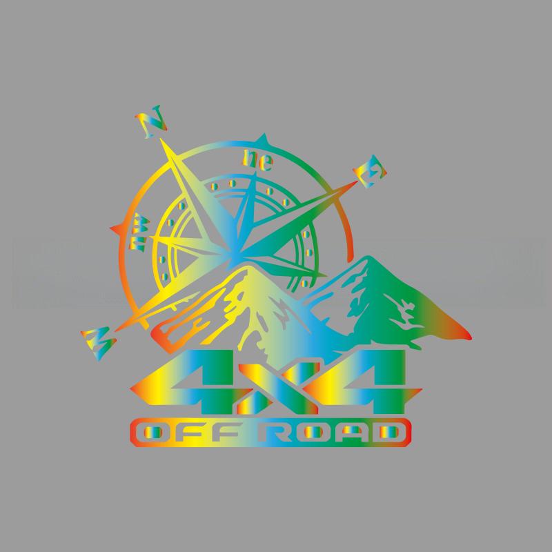 Boussole de montagne tout-terrain autocollants créatifs et amusants pour les fans et les amoureux de dessins animés, haute qualité pour voitures camions motos et ordinateurs portables