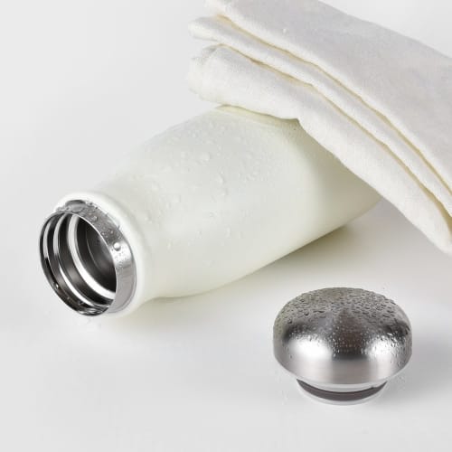 Wahei Freiz Water Bottle Mug Bottle 350ml Ivory Vacuum Insulated Bottle Thermal/Cold My Bottle MR-8293