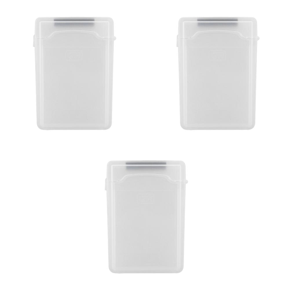 Caixa de Armazenamento para Disco Rígido IDE SATA de 3,5 Polegadas Capa de Plástico à Prova de Choque para Disco Rígido Externo Caixa de Armazenamento Multicolorida