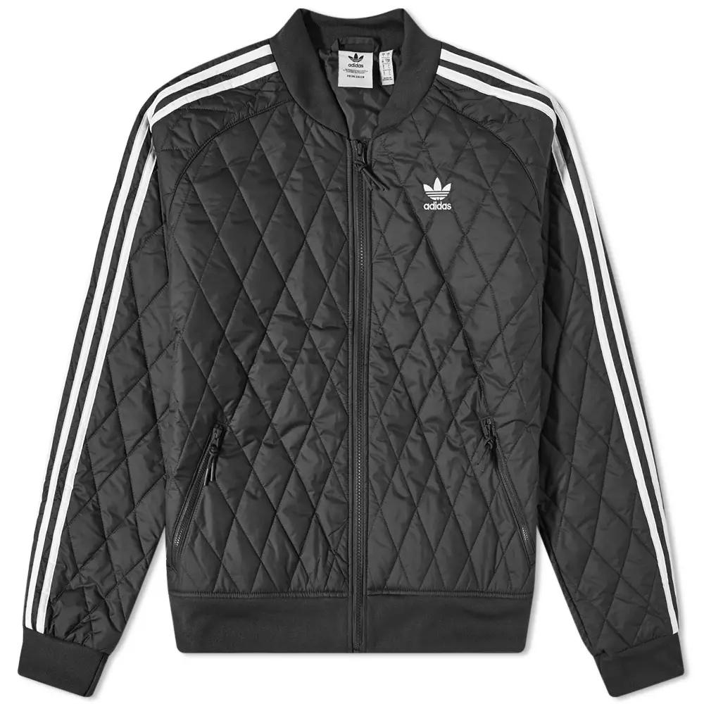 adidas Originals Adicolor Quilted SST Jacket Black Men s H11439 XL