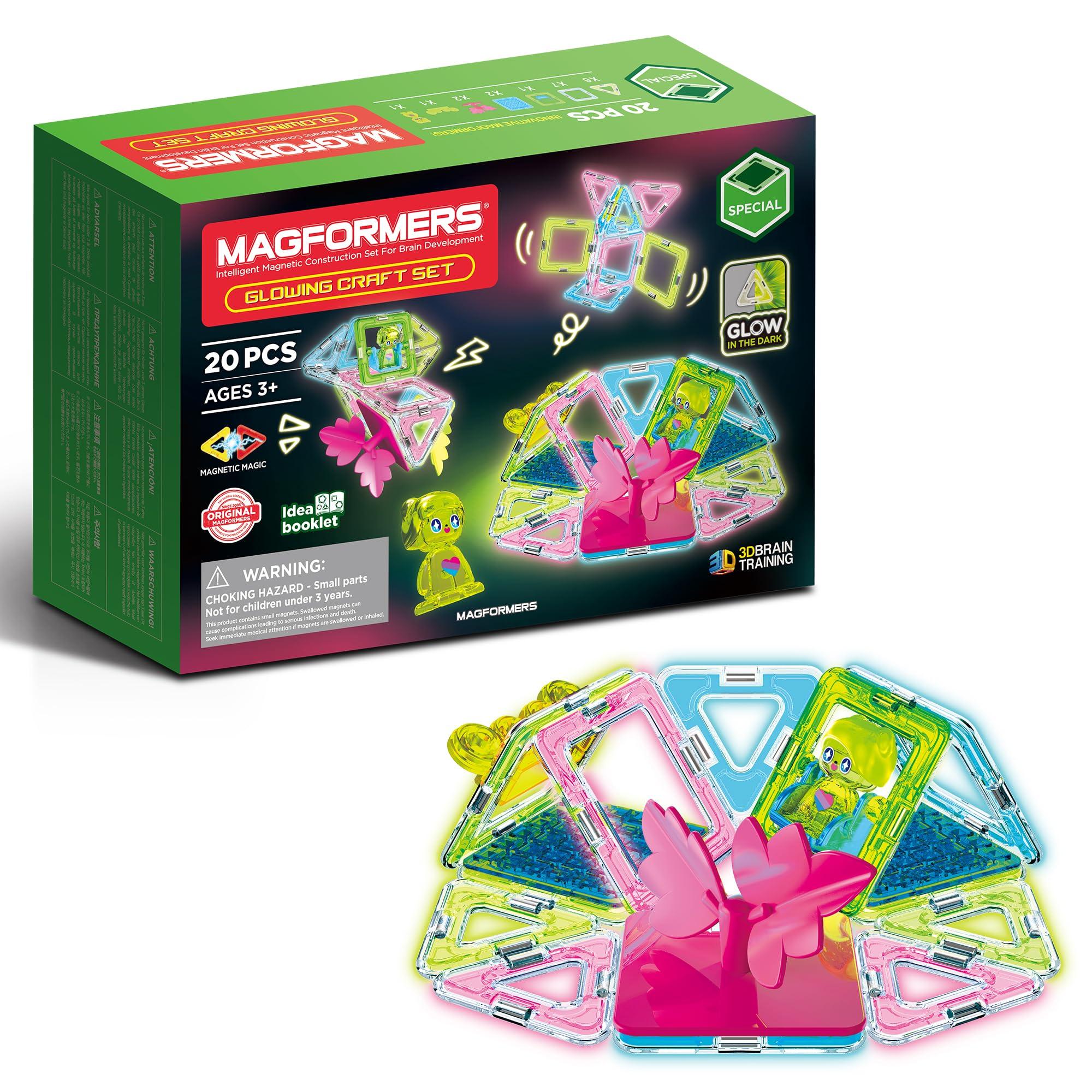 

BorneLund MAGFORMERS Moonlight Set для детей от 3 лет и старше развивающая игрушка магнитный блок MF799022 [20 предметов]